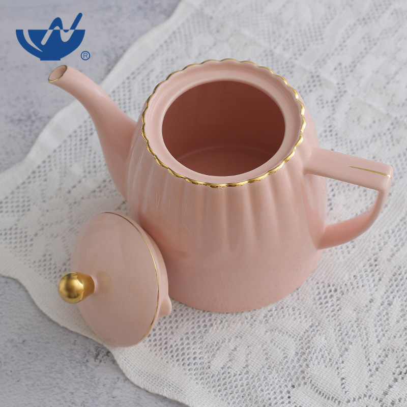 三色色釉茶壺-(4)