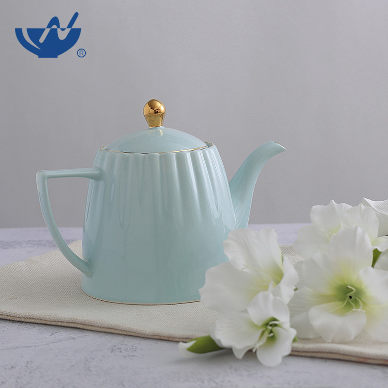 三色色釉茶壺-(8)